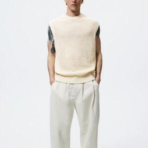 NWT Zara Crochet Men’s Top